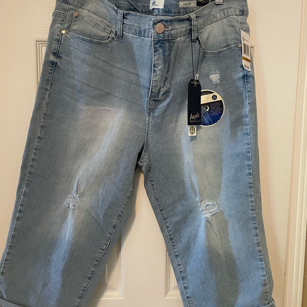 Angels Forever Skinny 16W Cropped Jeans - Picture 2 of 13